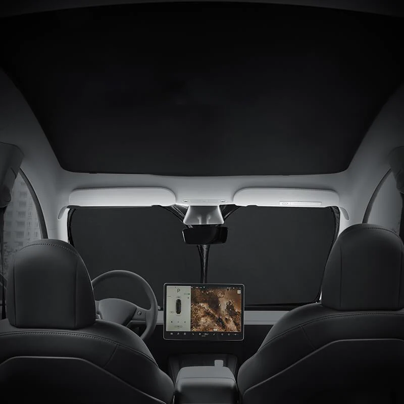 Model 3/Y Foldable Windshield Sun Visor Shade (2017-2026) for Tesla Car Accessories