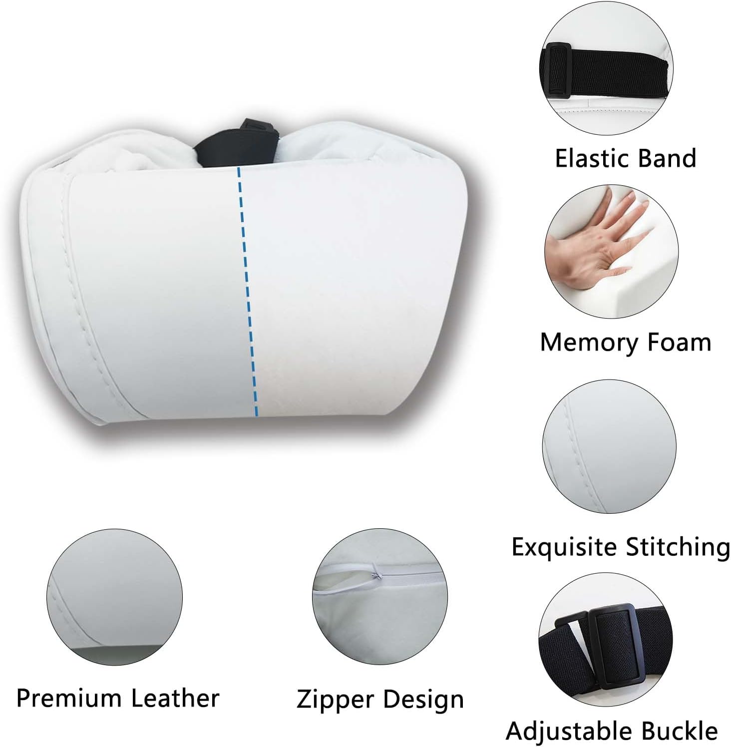 Tesla Cybertruck Headrest Cushion — neck pillow mounted on headrest