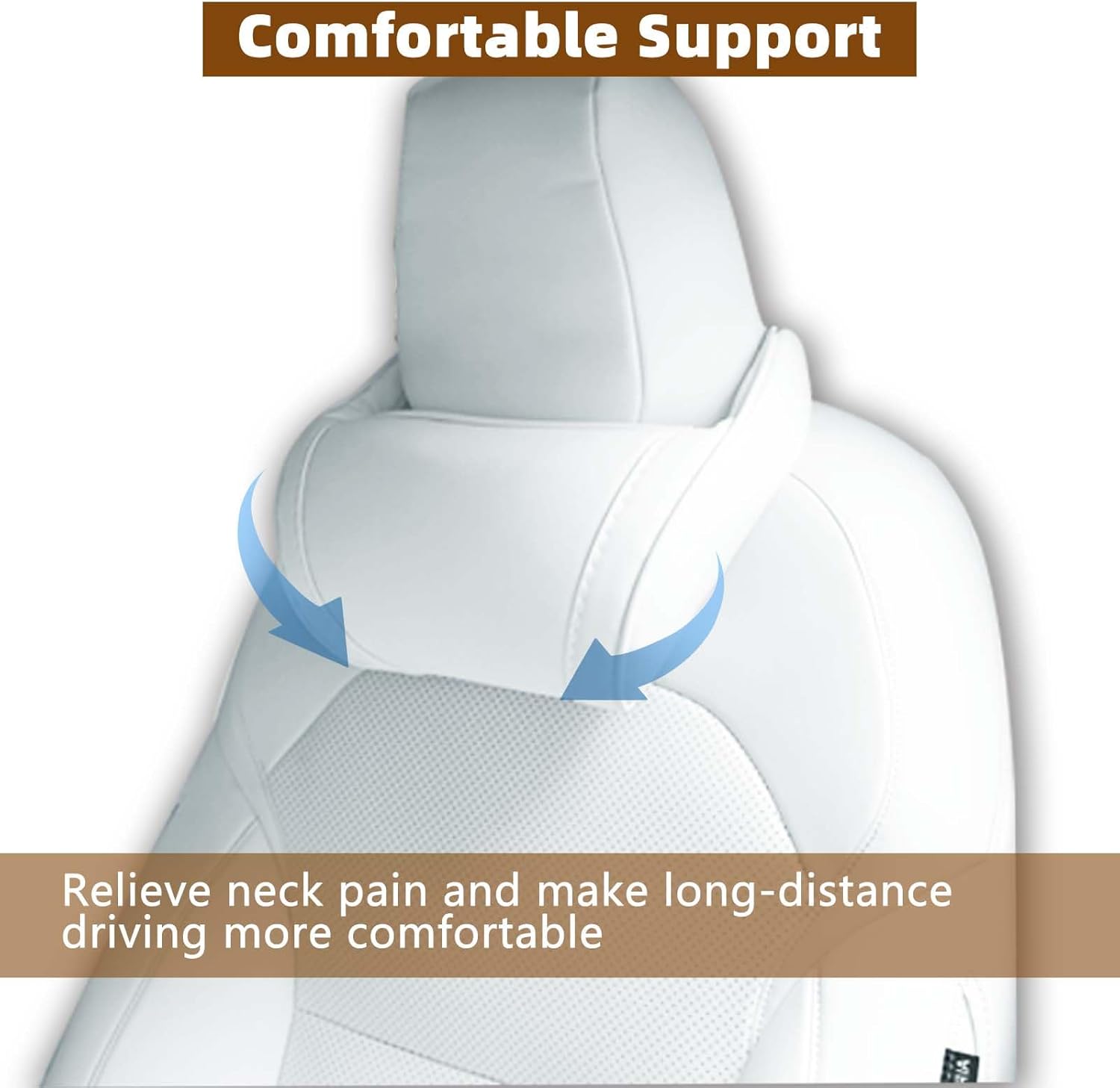 2026 Memory Foam Ergonomic Design Comfortable Headrest Cushion Pillow for Tesla Model 3/Y/S/X/Cybertruck Accessories