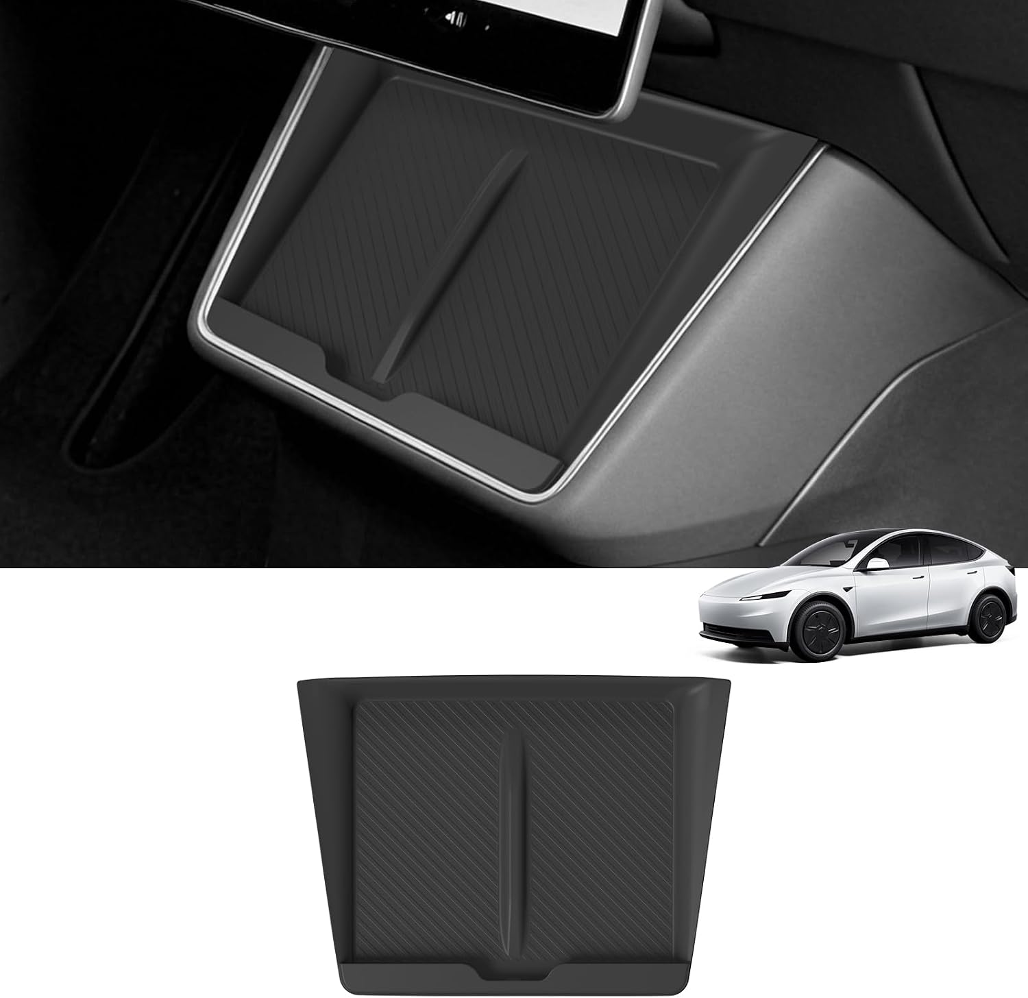Tesla Model Y Standard Center Console Wireless Charging Pad | Non-Slip Silicone Mat