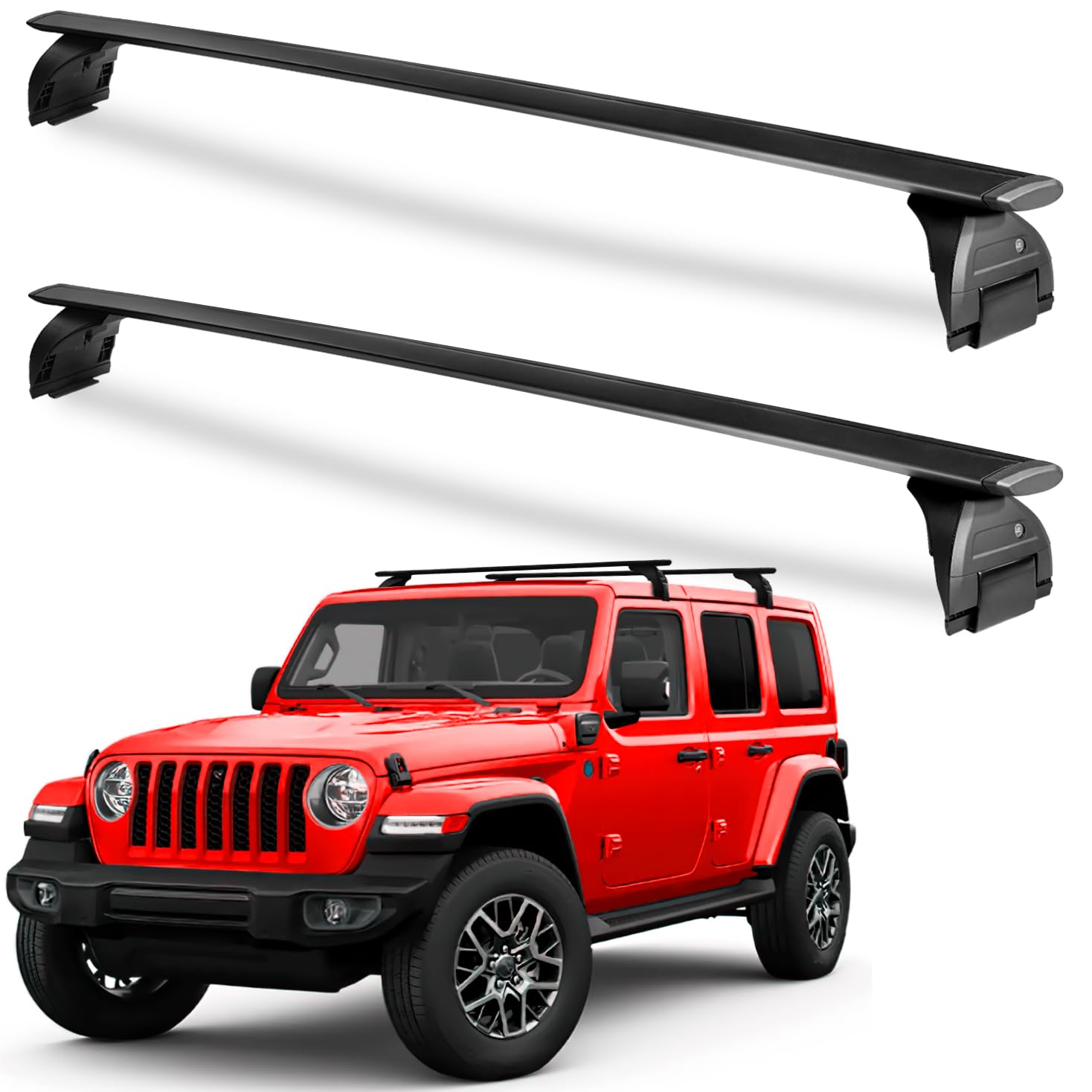 Jeep Wrangler JK cross bars 2007–2026 — key and lock kit