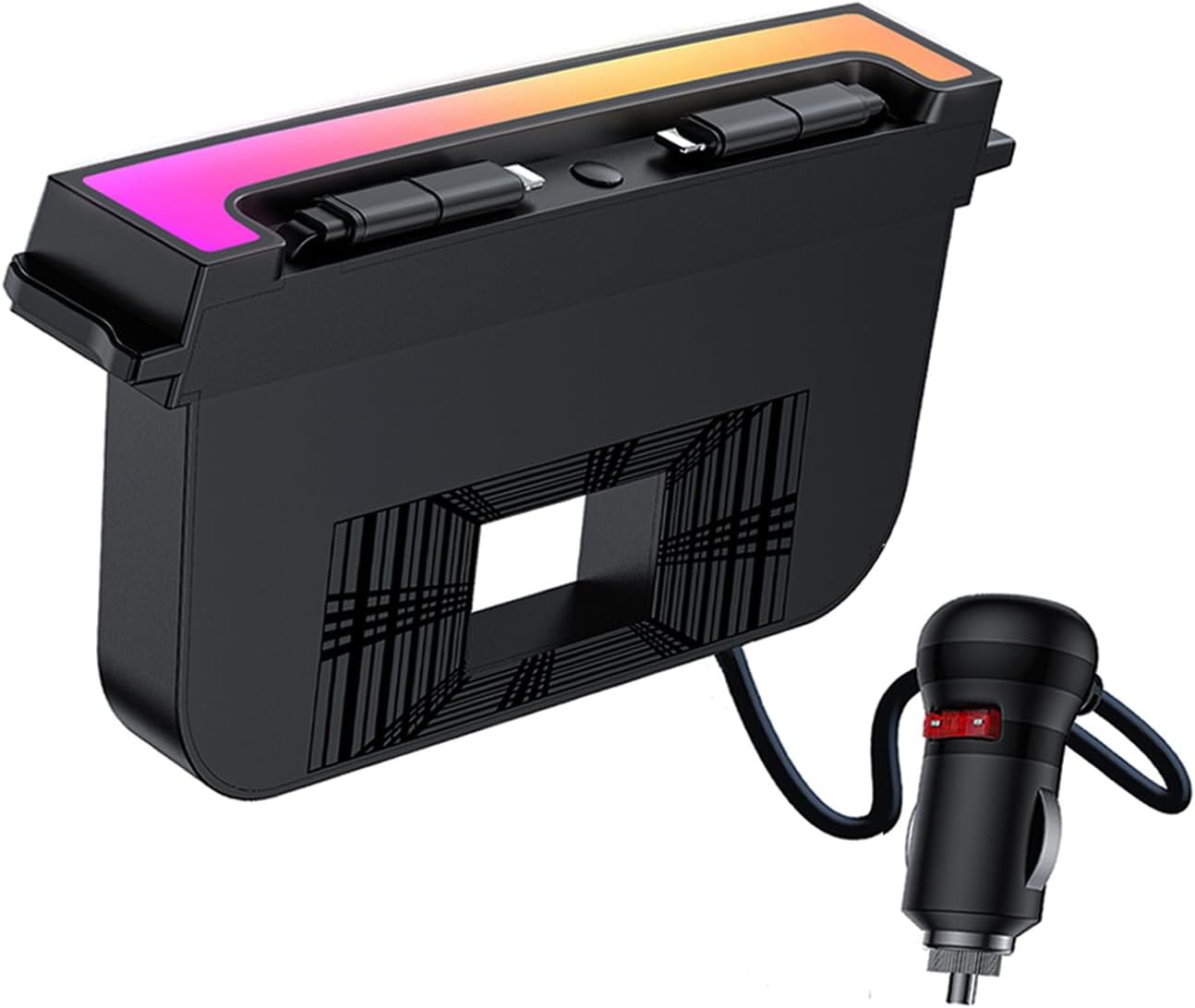 USB Hub for Tesla Model Highland Y & Model Highland 3 | 120W USB-C, RGB, Retractable