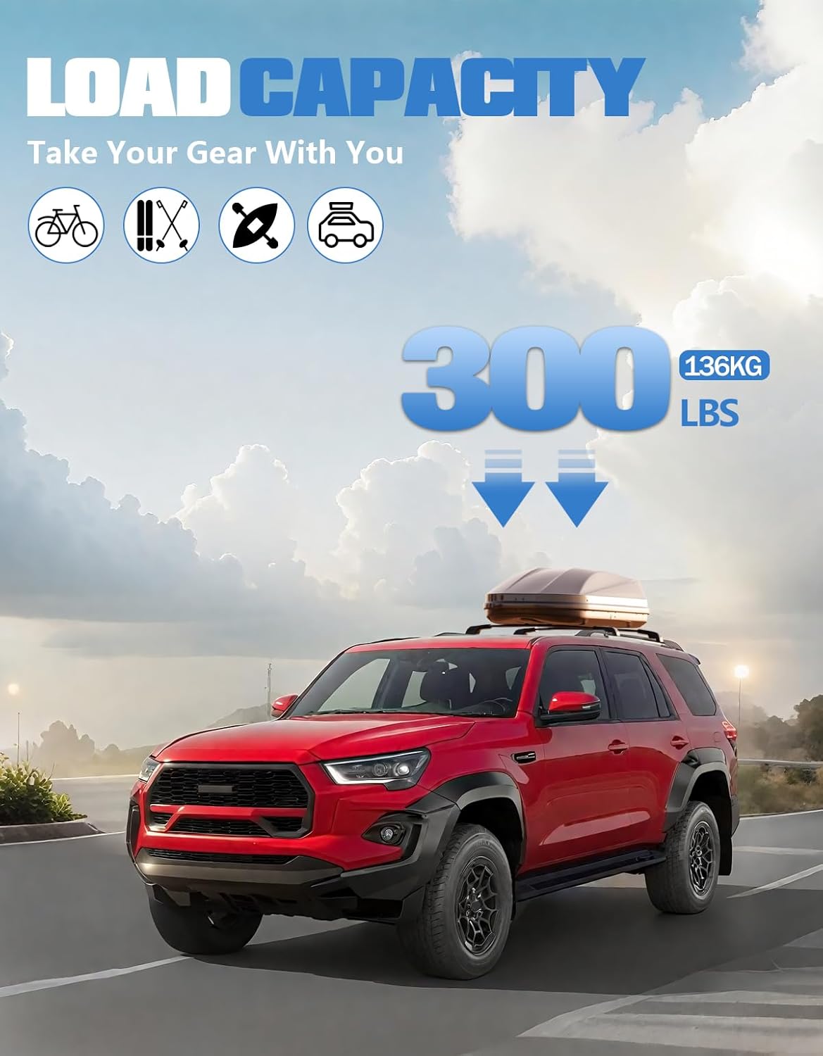 Toyota 4Runner cross bars 2025–2026 — aluminum alloy profile