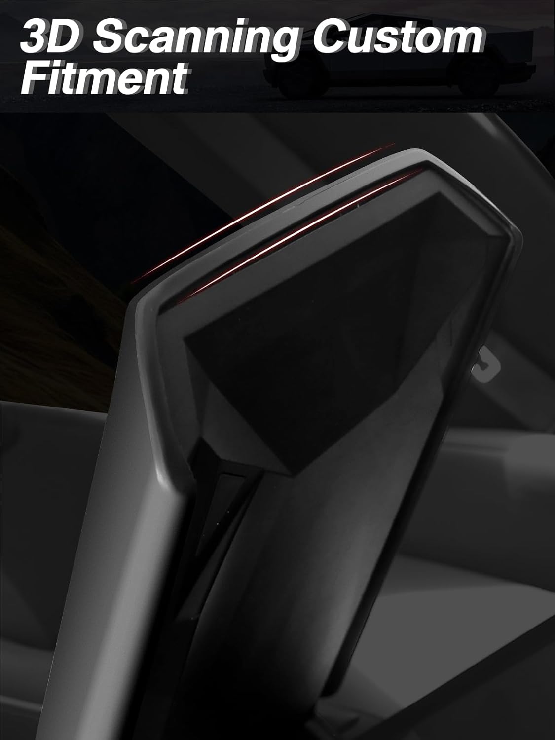 Center Console Armrest Cover for Tesla Cybertruck TPE Scratch Resistance Armrest Protector