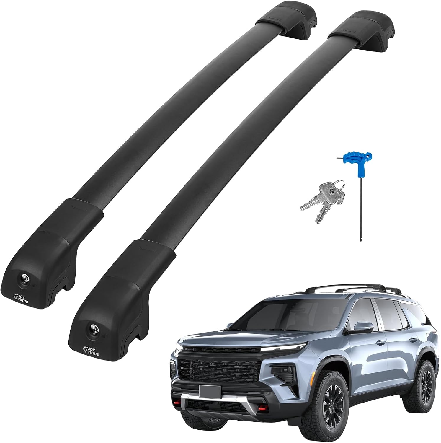 Chevrolet Equinox cross bars 2018–2024 — crossbar side view