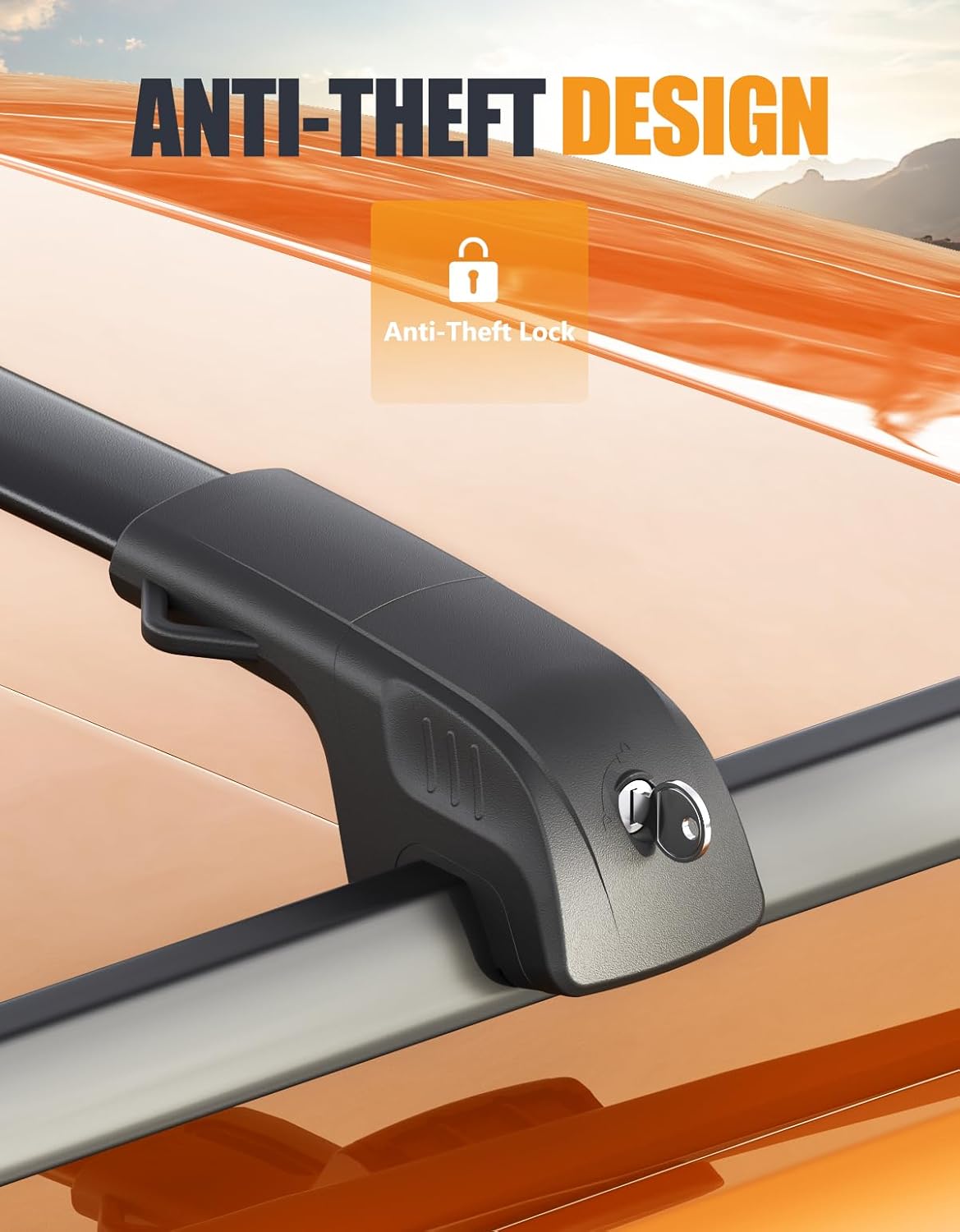 300 lbs Lockable Roof Rack Cross Bars for BMW X7 2019-2026