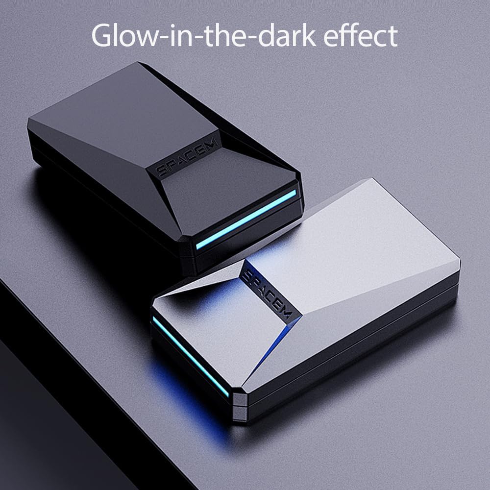 Fidget Slider for Adults/Kids/Teenager, Zinc Alloy Cyber Truck-Shaped Fidget Toys, 1.73'' EDC Gifts for Stress Relief (Silver)