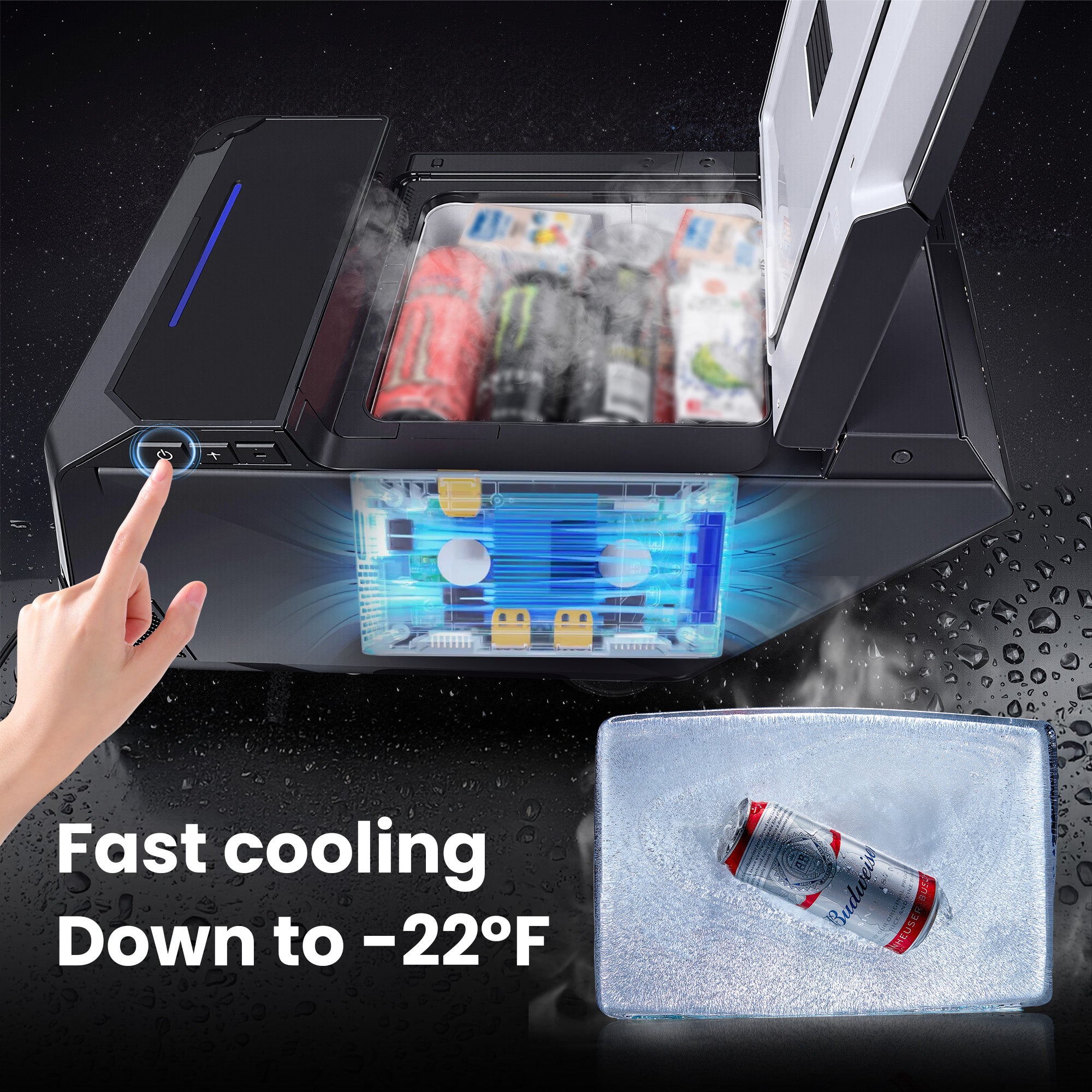 Tesstudio 18L Center Console Floor Refrigerator for Cybertruck