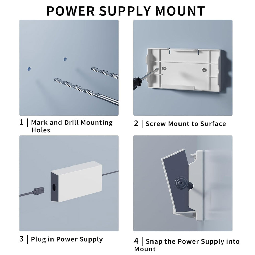 Router & Power Supply Wall Mount Kit for Starlink Gen 3