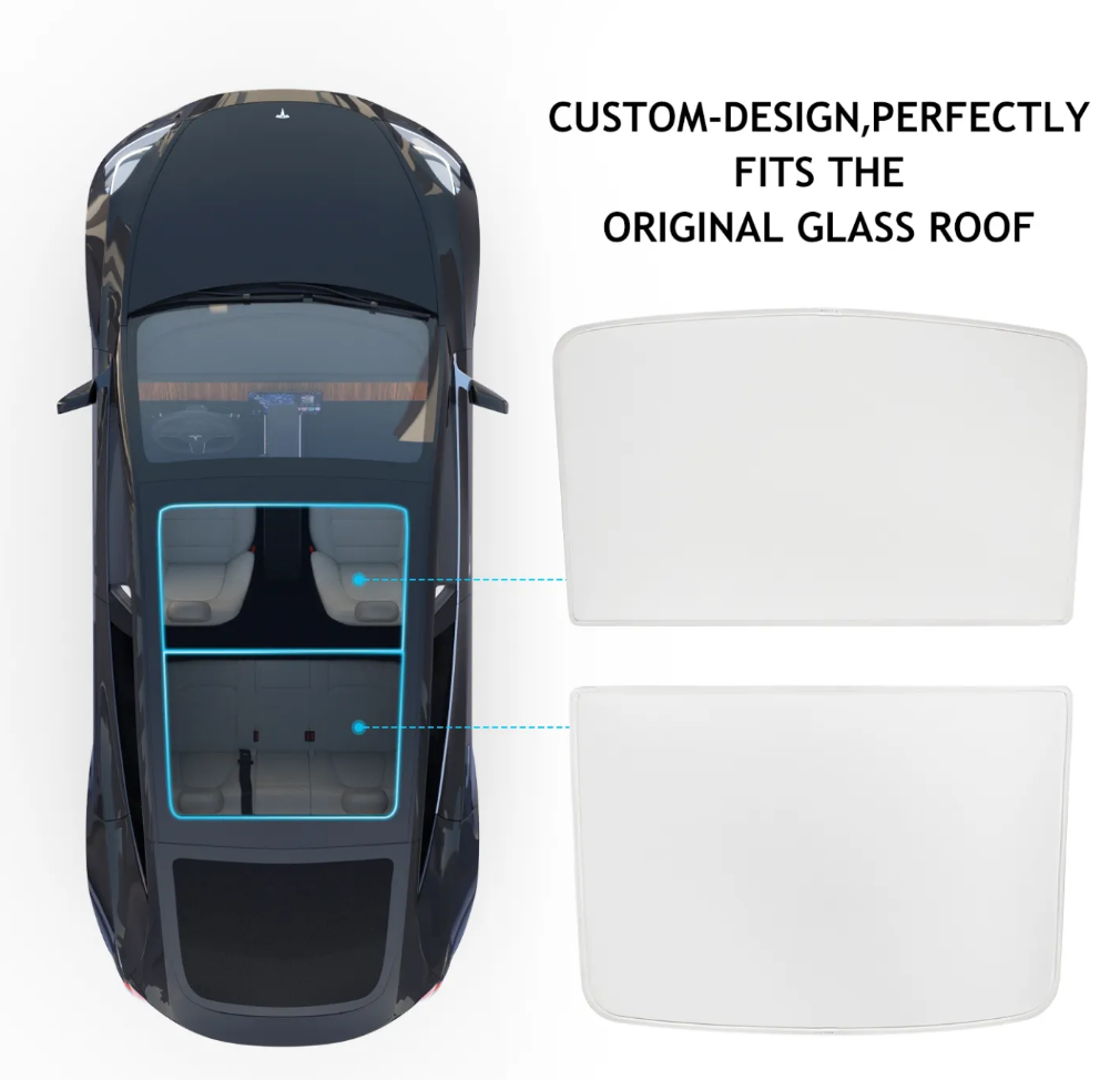 Tesla Model Y Simple Sunshade Model Y Roof Sunshade Tesstudio®