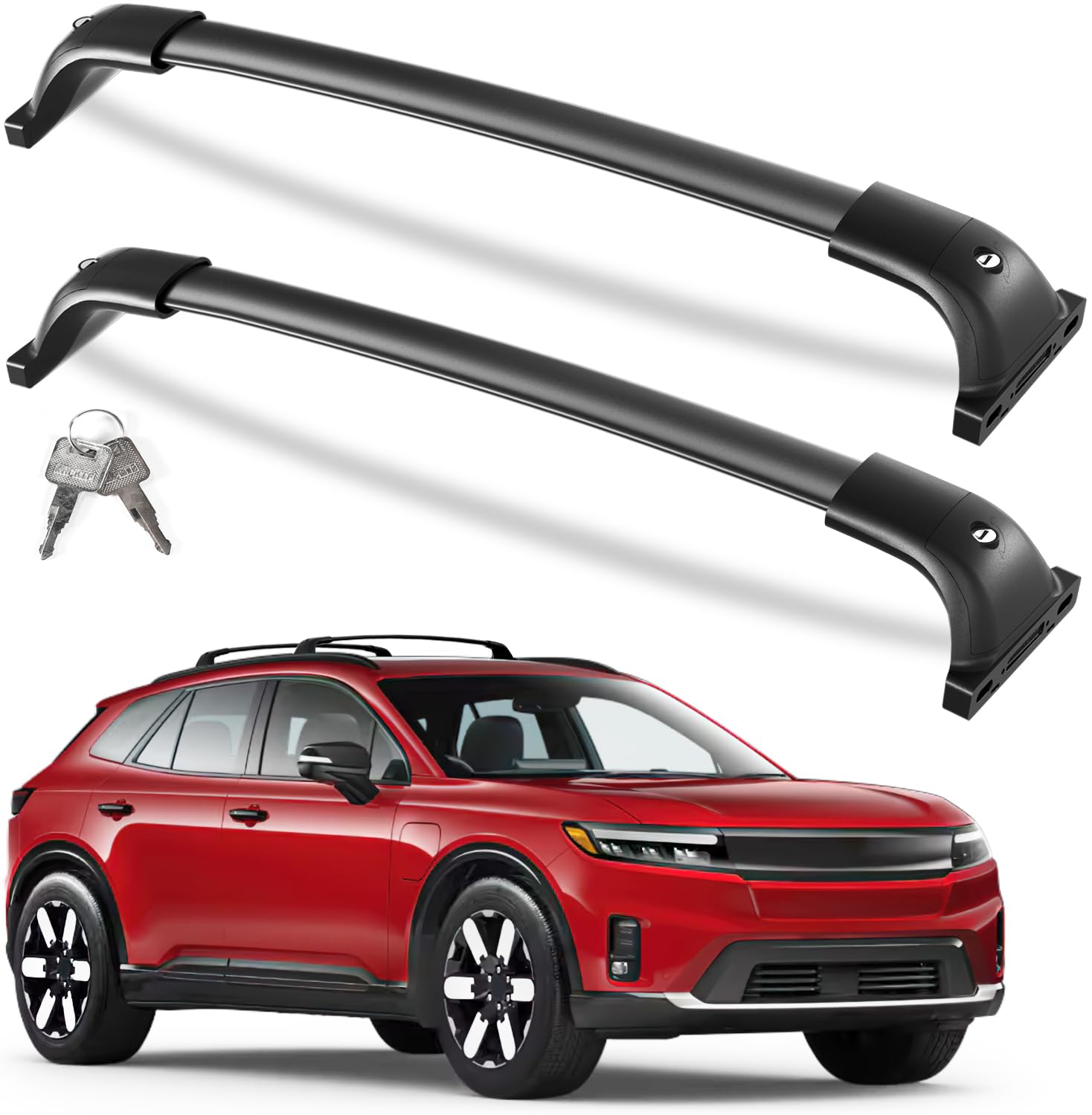 300 lbs Lockable Roof Rack Cross Bars for Chevrolet Blazer EV RS AWD 2024-2026