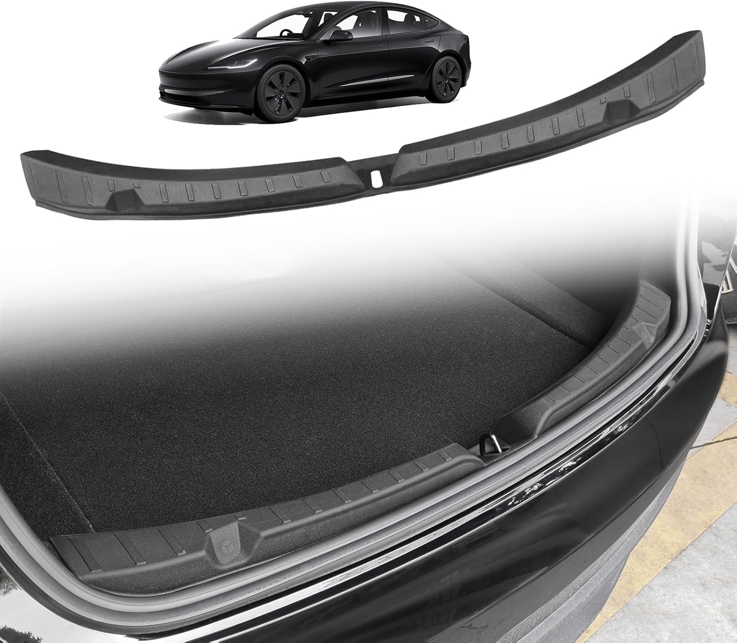 2026 Tesstudio Tesla Model Y Upgrade Rear Bumper/Trunk Sill Cover Protector Bumper Guards For Tesla Model Y Juniper