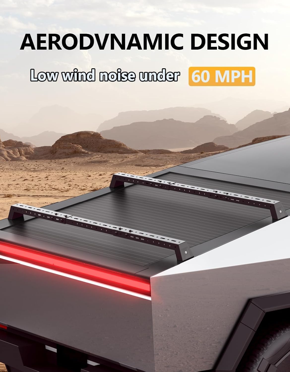 550lbs Heavy Duty Roof Rack Cross Bars Compatible with Tesla Cybertruck for Lockable Aluminum Crossbar Canoe Kayak Car Snowboard Rooftop Cargo Carrier Luggage