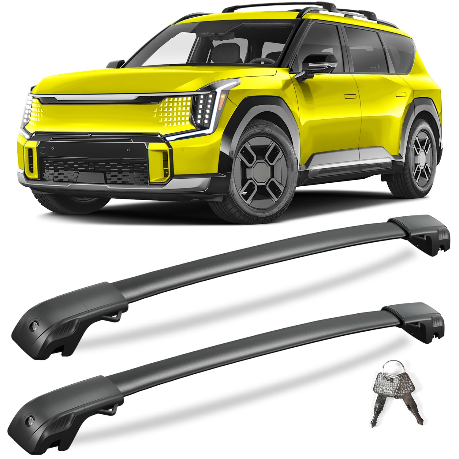 300 lbs Lockable Roof Rack Cross Bars for Chevy Equinox and GMC Terrain 2018-2024