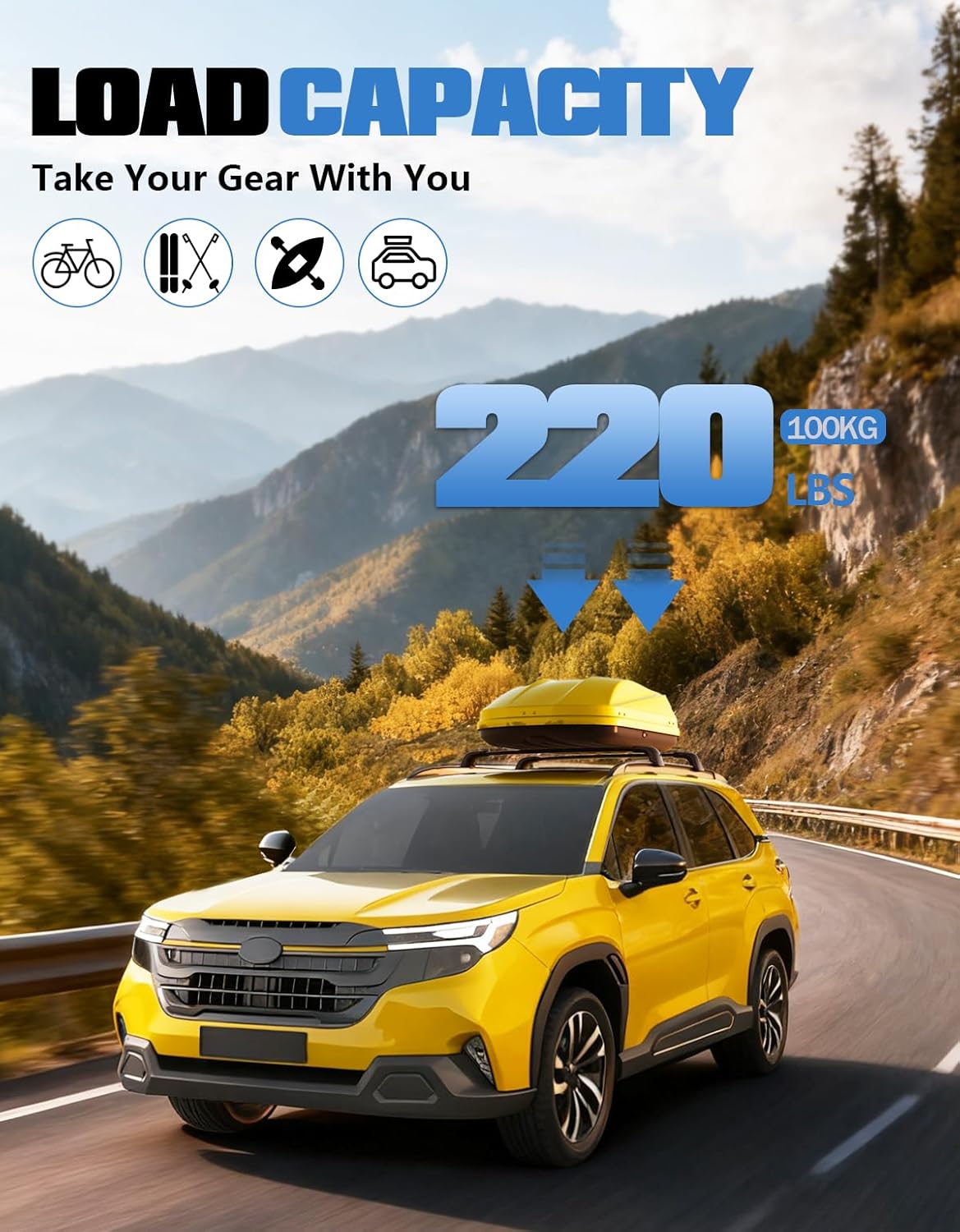 Subaru Forester cross bars 2025–2026 — aluminum alloy profile