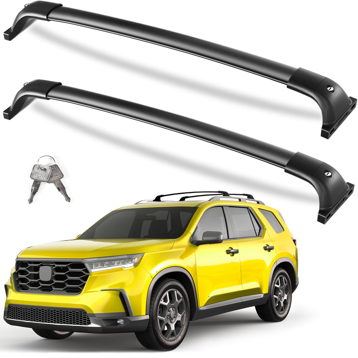 300 lbs Lockable Roof Rack Cross Bars for Chevrolet Blazer EV RS AWD 2024-2026
