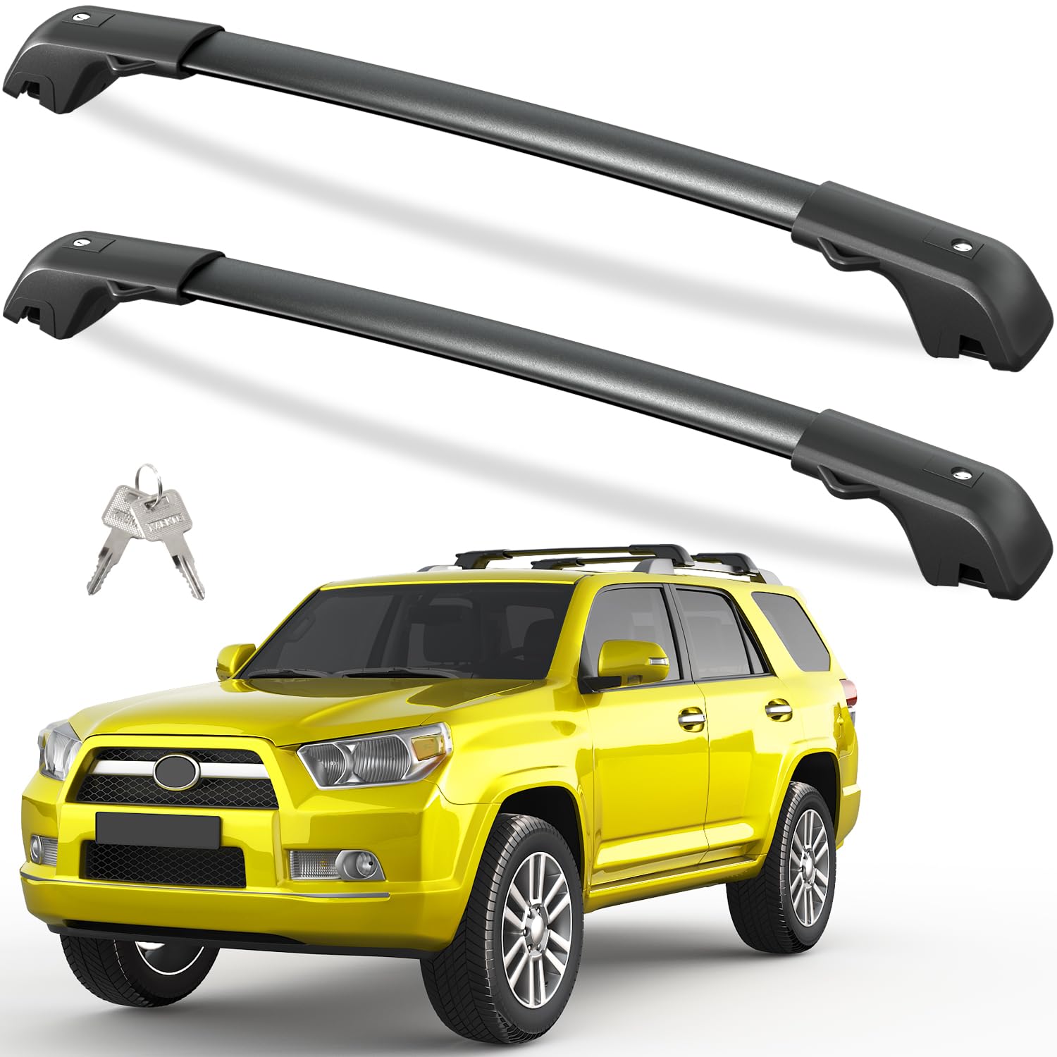 Roof rack cross bars — key and lock kit