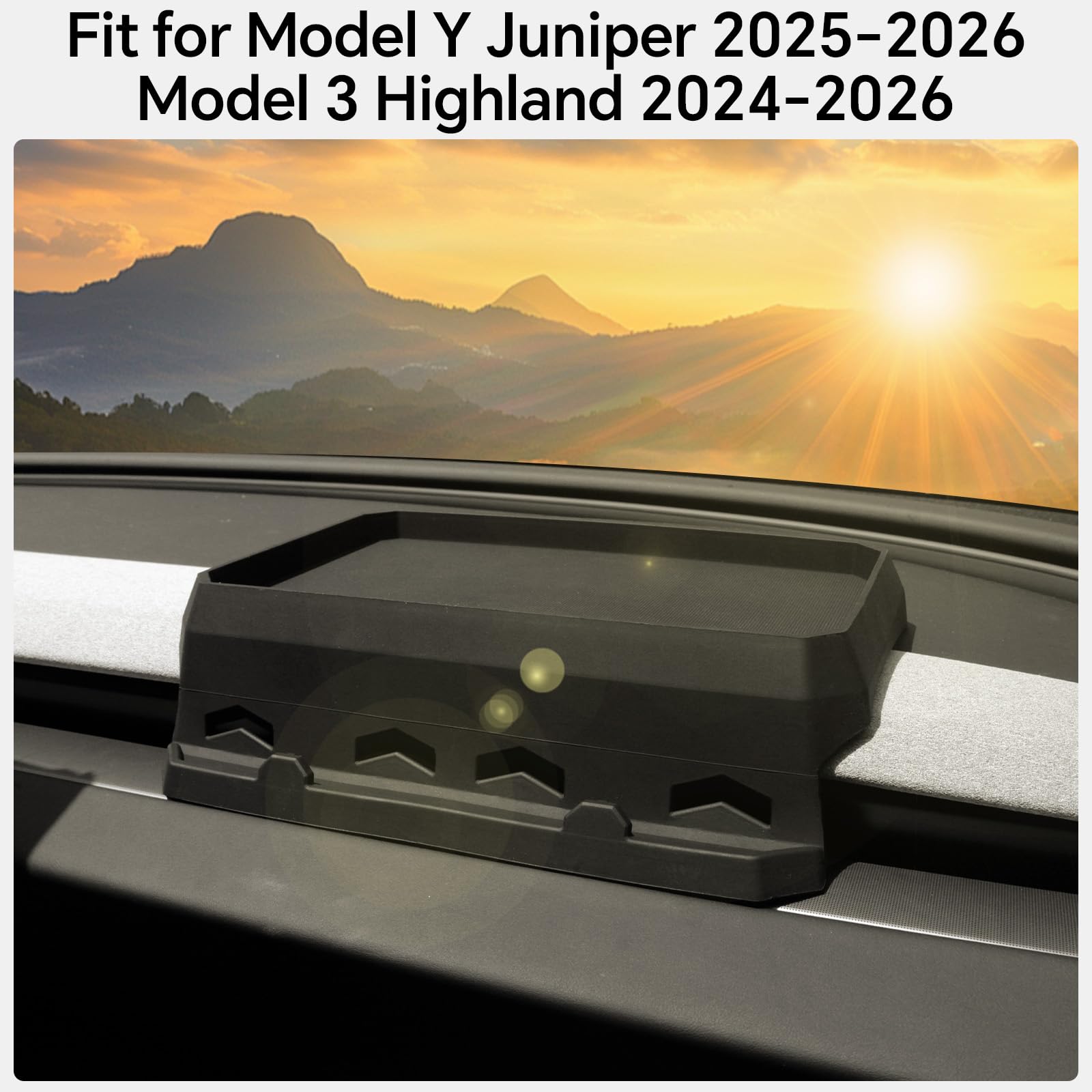 Tesla Center Console Tray — removable tray