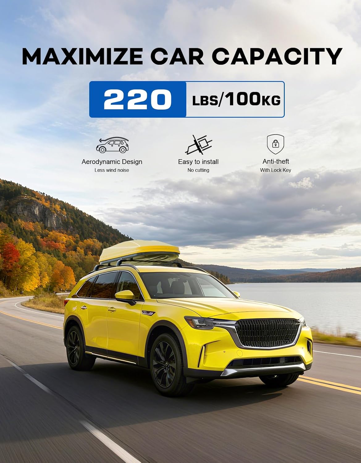 Mazda CX-90 cross bars 2024–2026 — aluminum alloy profile