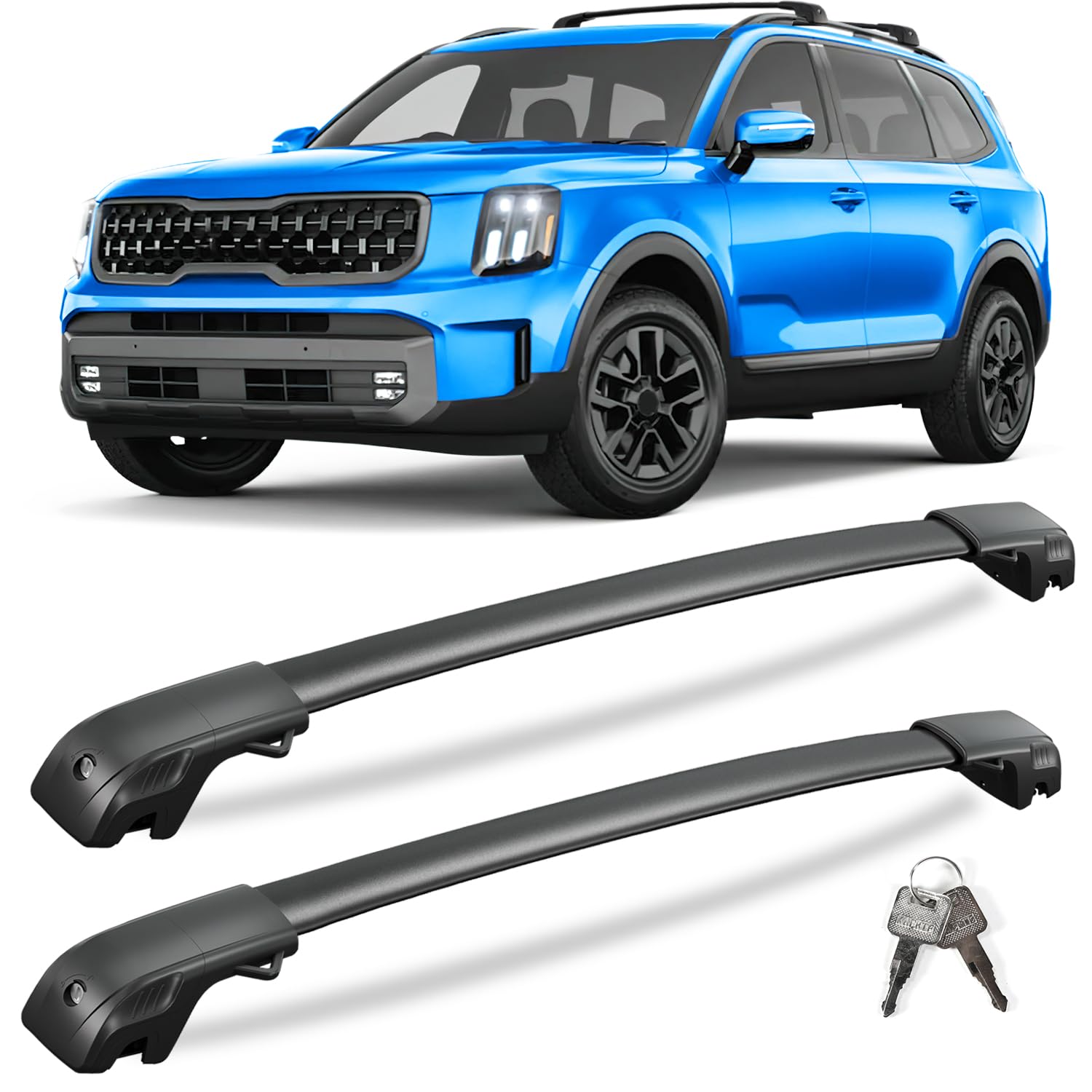 300 lbs Lockable Roof Rack Cross Bars for Chevy Equinox and GMC Terrain 2018-2024