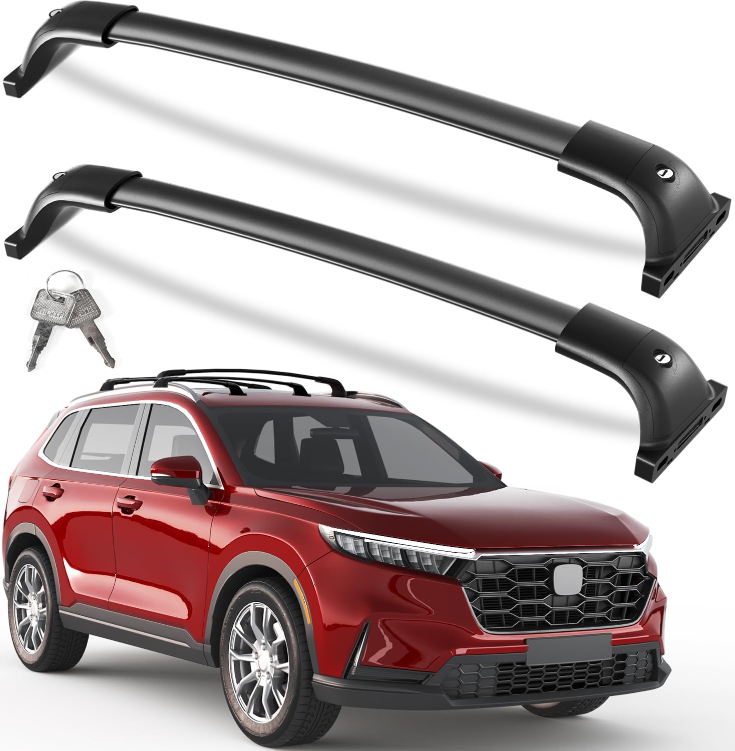 300 lbs Lockable Roof Rack Cross Bars for Chevrolet Blazer EV RS AWD 2024-2026