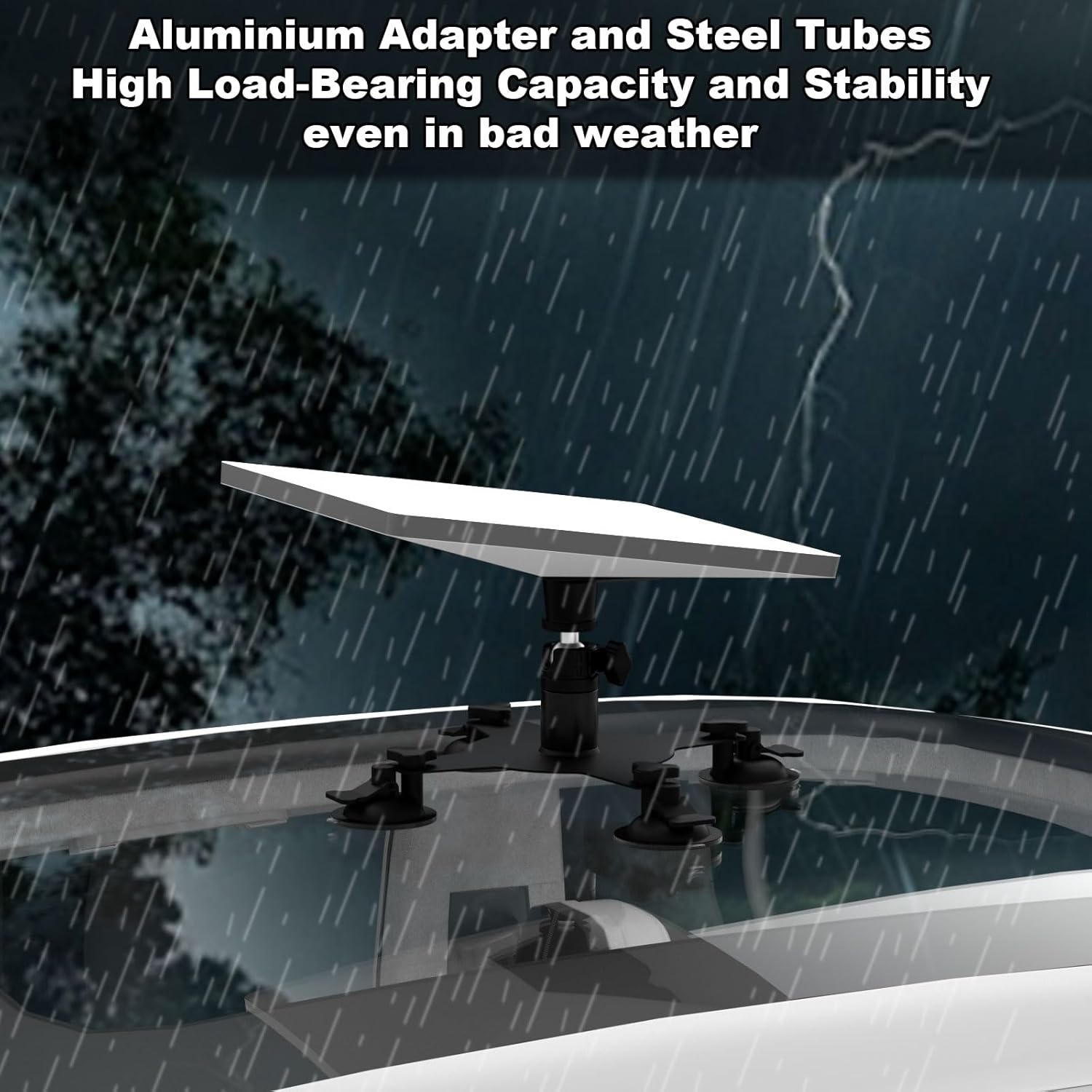 Starlink Mini Heavy-Duty Suction Cup Mount – Adjustable Roof & Sunroof Mount with Base for Car, RV and Boat