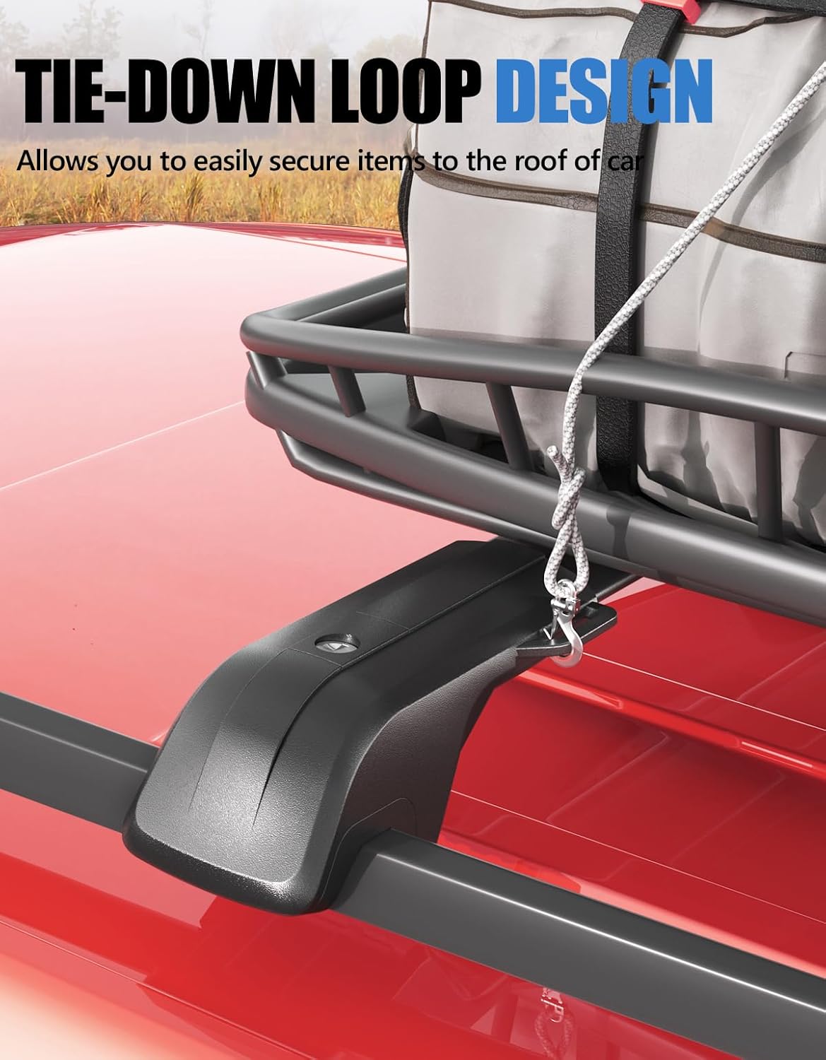 VW Tiguan cross bars 2018–2026 — rubber pad wheel-spoke isolation