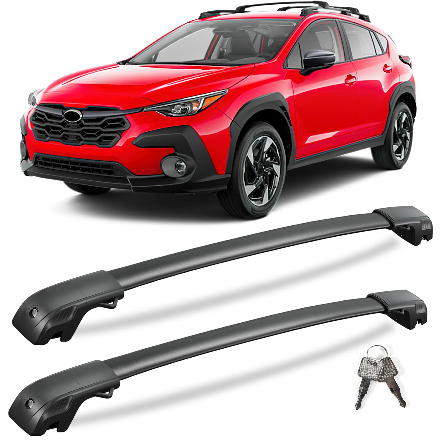 300 lbs Lockable Roof Rack Cross Bars for Chevy Equinox and GMC Terrain 2018-2024