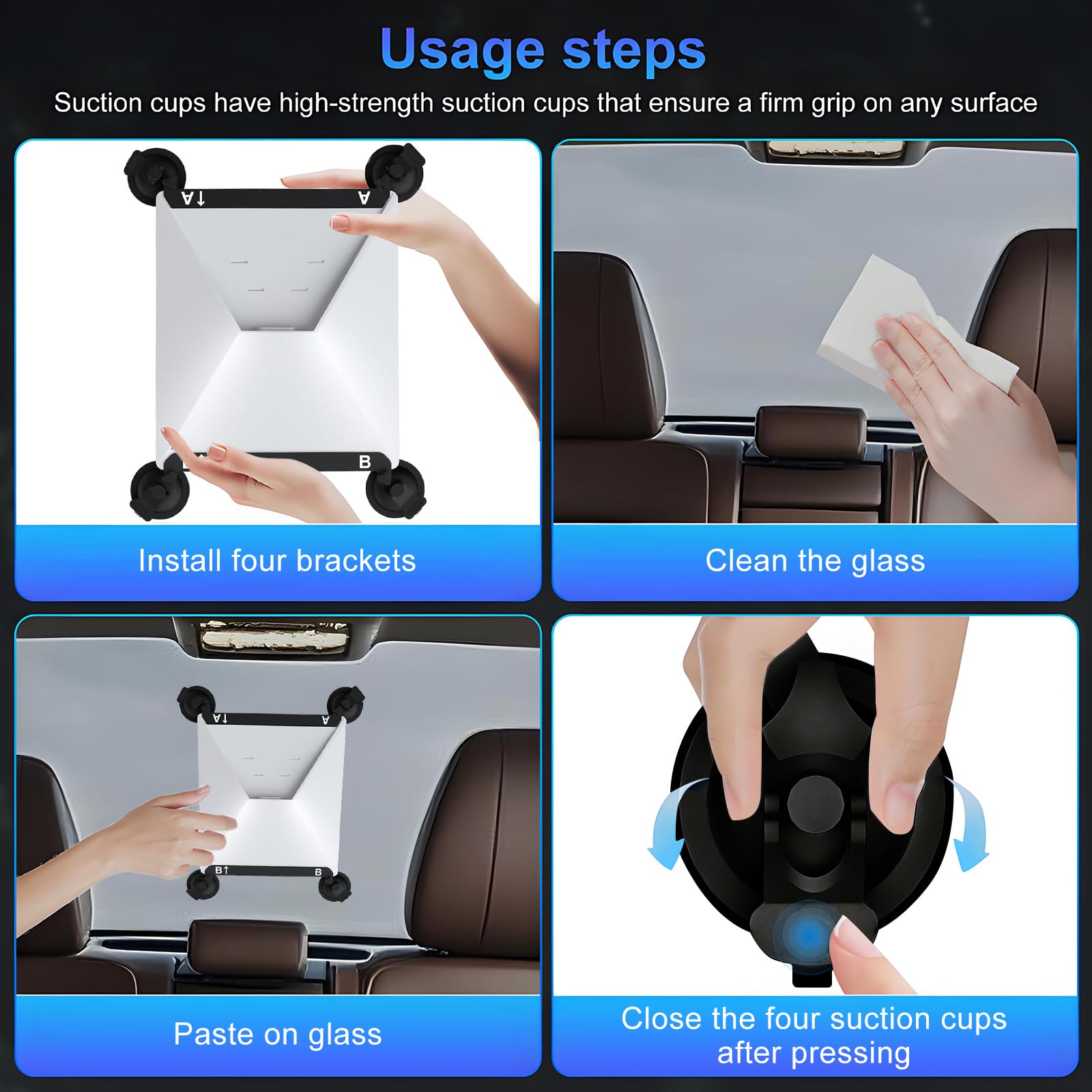 Starlink Mini Suction Cup Mount for Car Sunroofs or Windows
