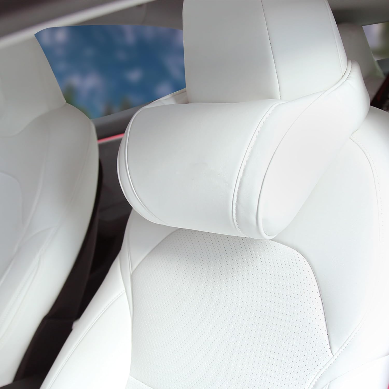 Tesla Cybertruck Headrest Cushion — memory foam contour detail