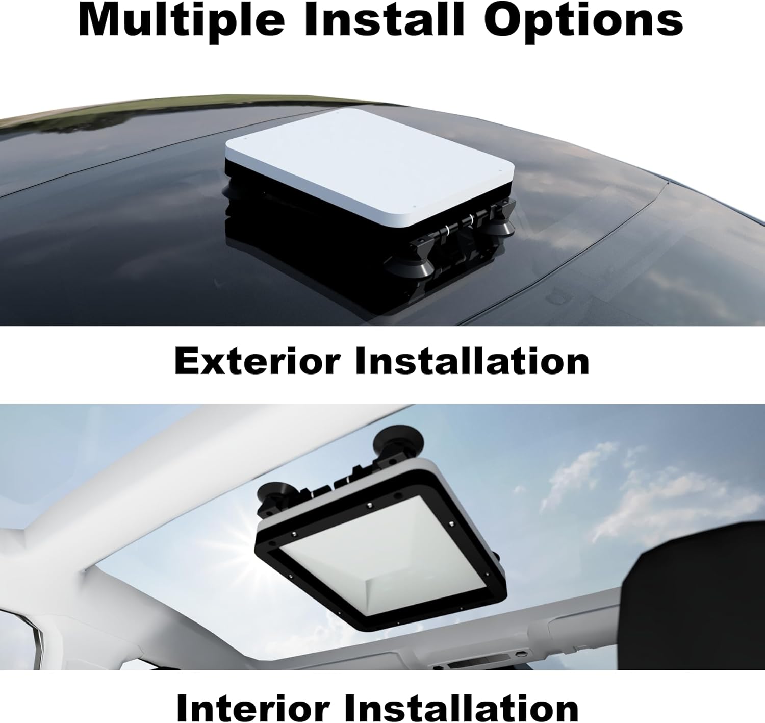 Asign Starlink Vehicle Roof & Interior Mount – Ultra-Durable Suction System for RVs, Campers, Trucks & Cars