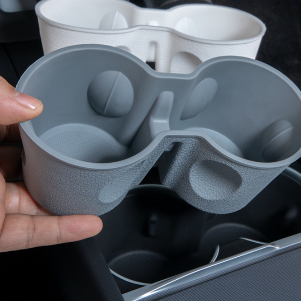 Tesla Model Y Juniper / Standard / Long Range Cup Holder Insert | Silicone & TPE