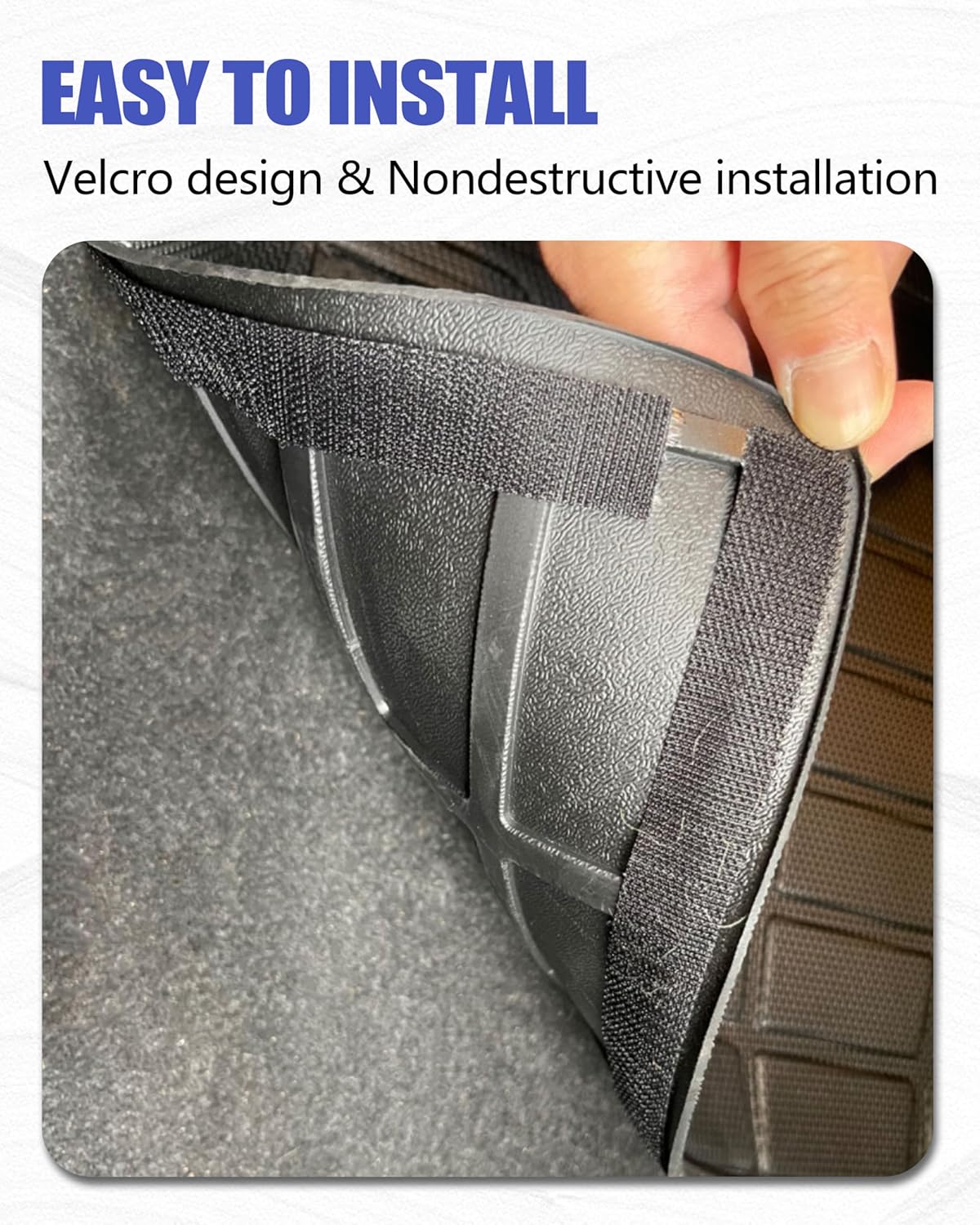 Tesla Model Y Standard Rear Seat Back Protector Mat – 3PCS All-Weather Trunk Liner