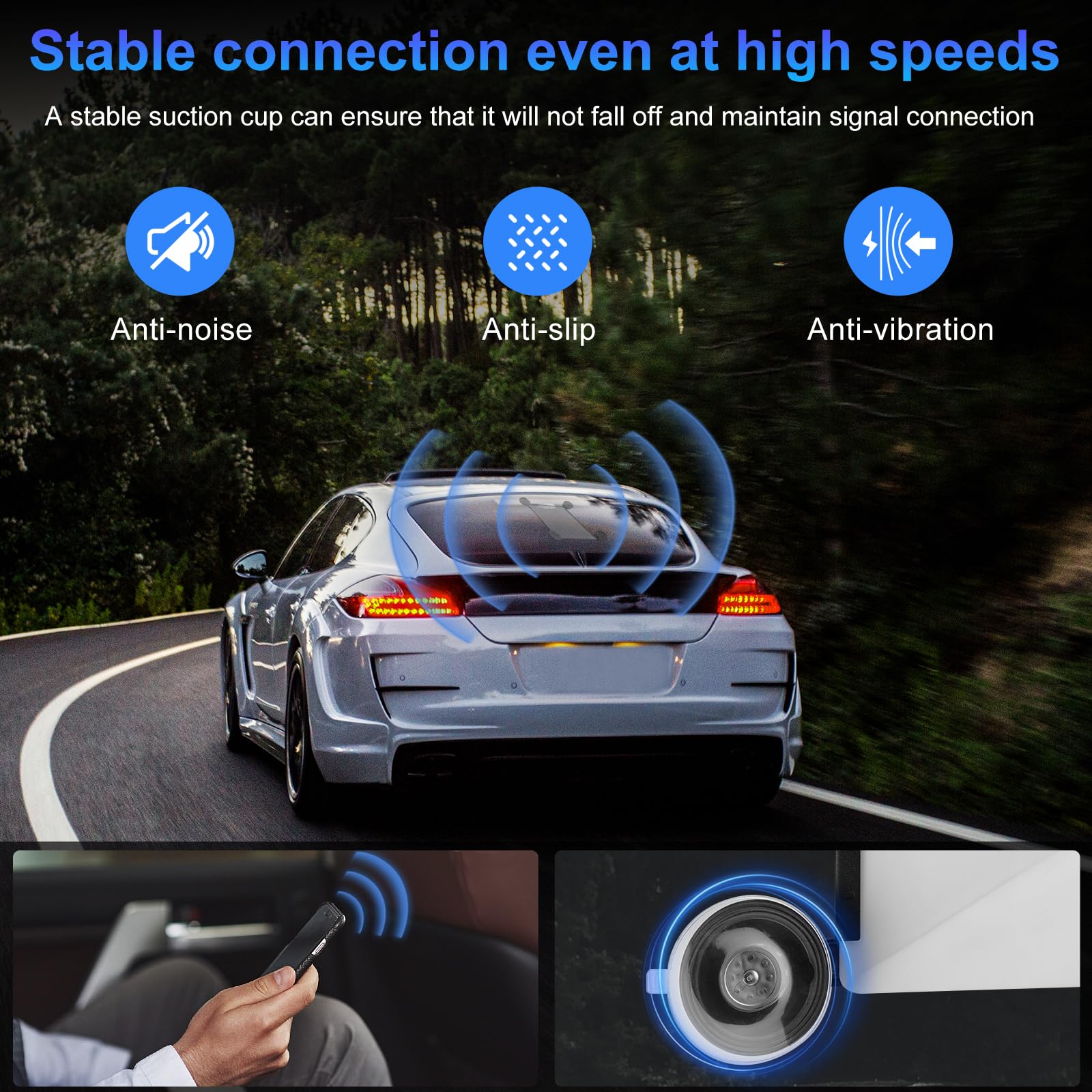 Starlink Mini Suction Cup Mount for Car Sunroofs or Windows