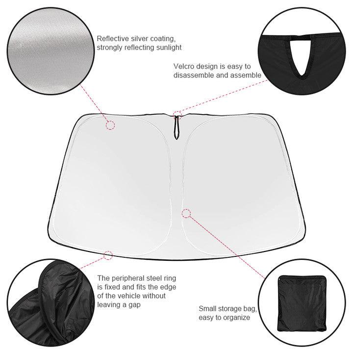 Model 3/Y Foldable Windshield Sun Visor Shade (2017-2026) for Tesla Car Accessories