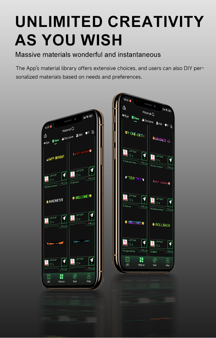 Multifunctional Bright Programmable Flex LED Display for Cars/SUVs/Trucks/Tesla/Multi-Scene