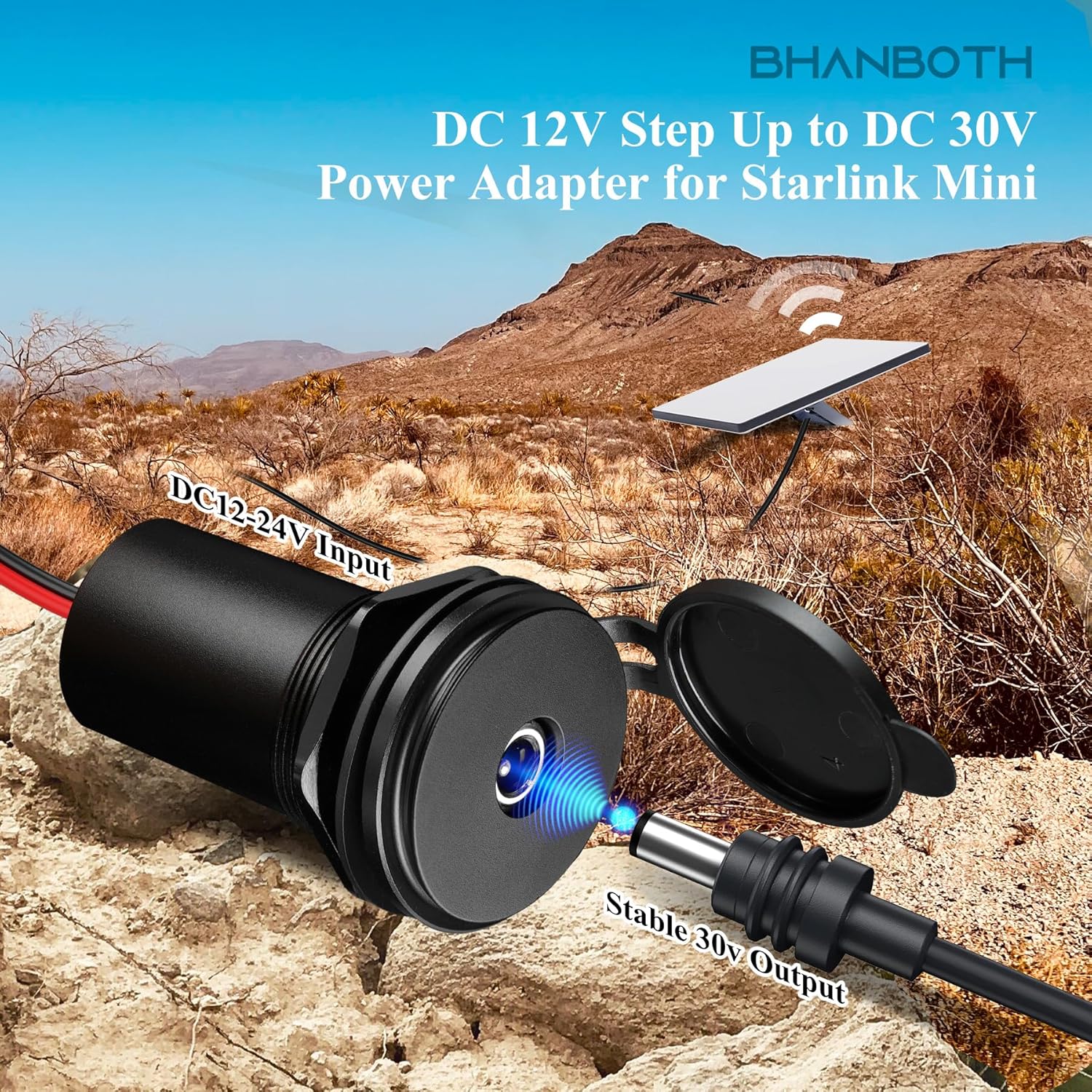 DC 12V to 30V 75W Step-Up Power Converter for Starlink Mini