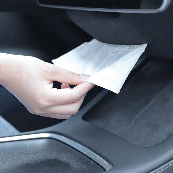 Nubuck Tissue Box for Tesla Model 3/Y Accessories