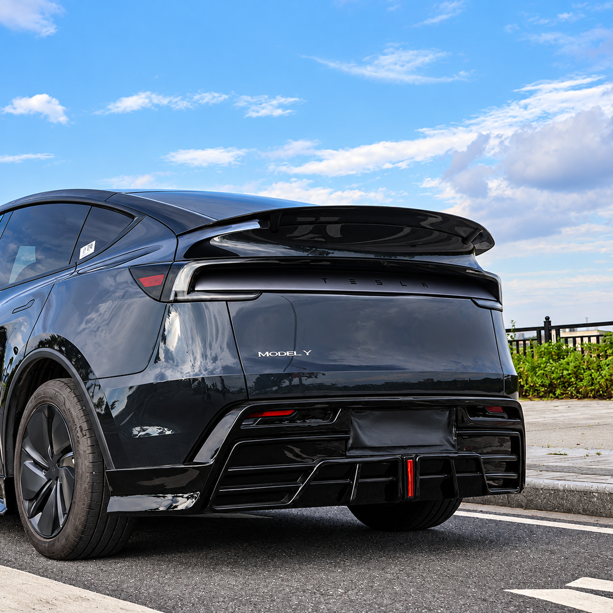 Gloss Carbon Fiber RT-Style Rear Spoiler for Tesla Model 3 Highland / Model Y Juniper