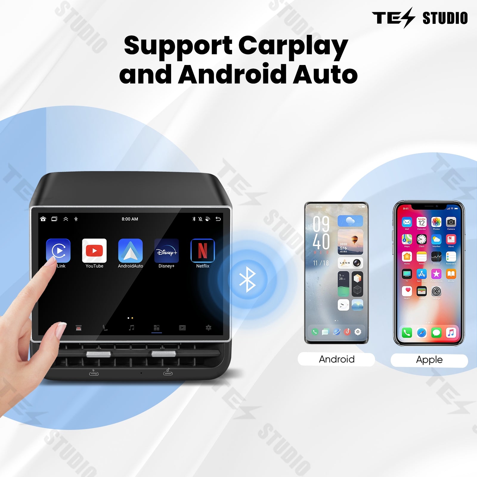 Tesstudio R89리어 엔터테인먼트 디스플레이 Model 3/Y(2019년 2월 이후 모델)
