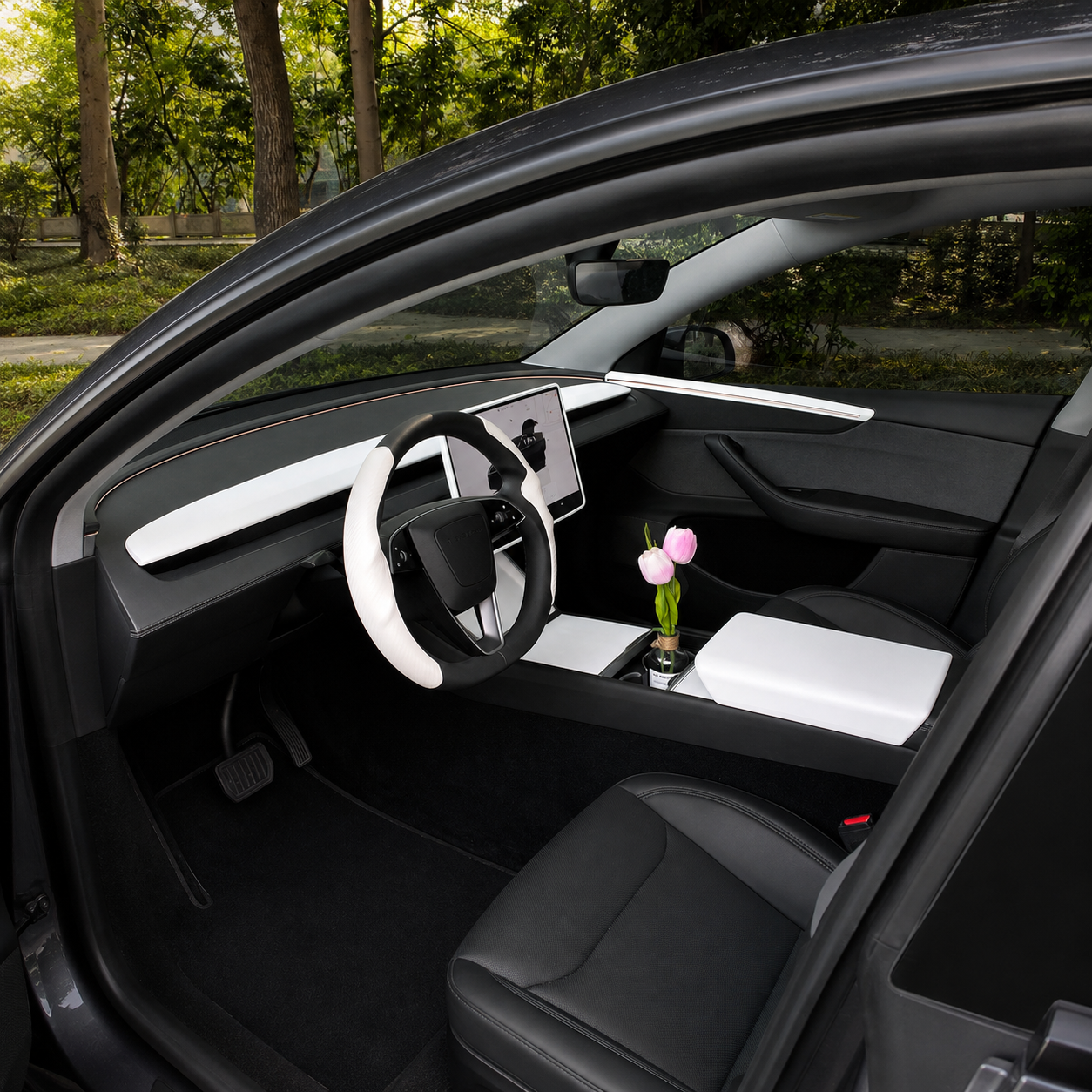 4-Piece Door Side Trim Cover Set for Tesla Model Y Juniper