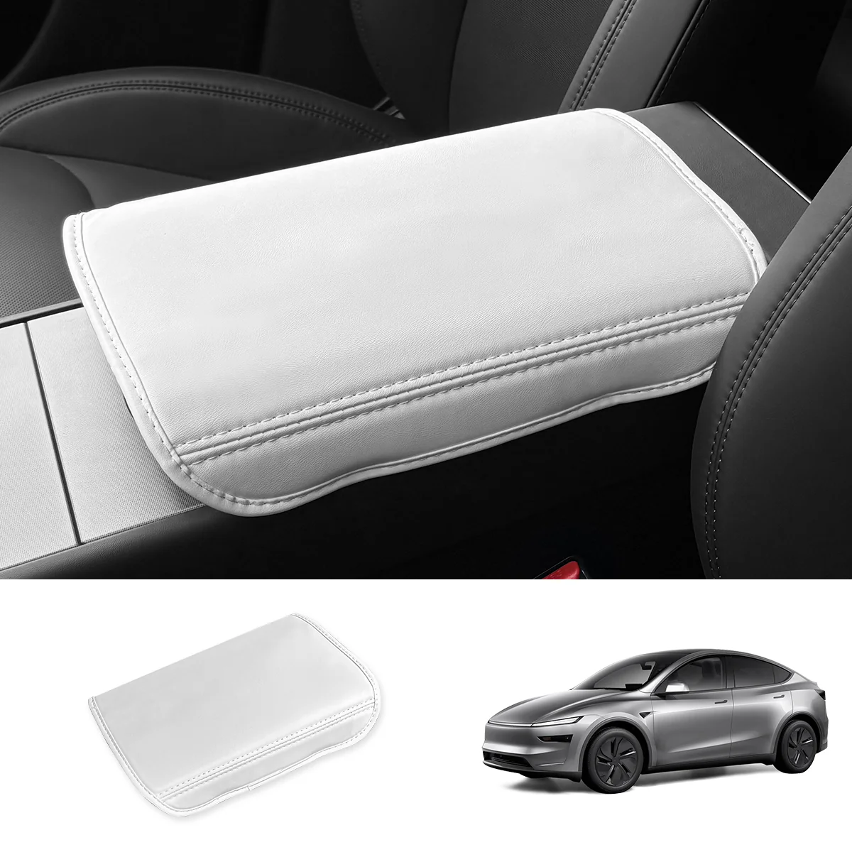 Matte White Interior Upgrade Kit For Tesla Model Y Juniper 2025+
