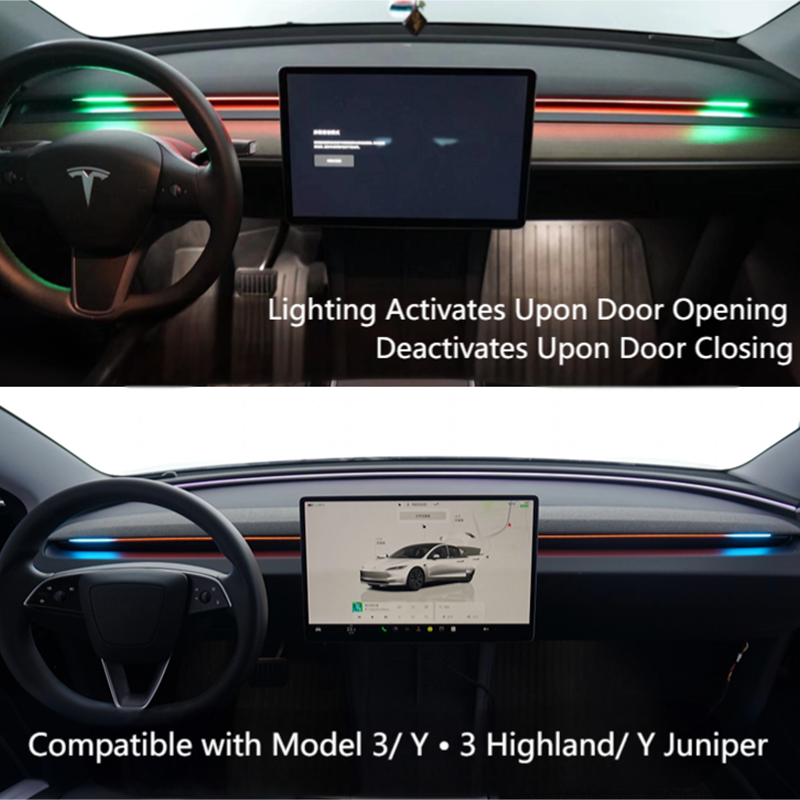 BSD Blind Spot Ambient Light System Compatible with Model 3/Y ·3 Highland/ Y Juniper at Tesstudio
