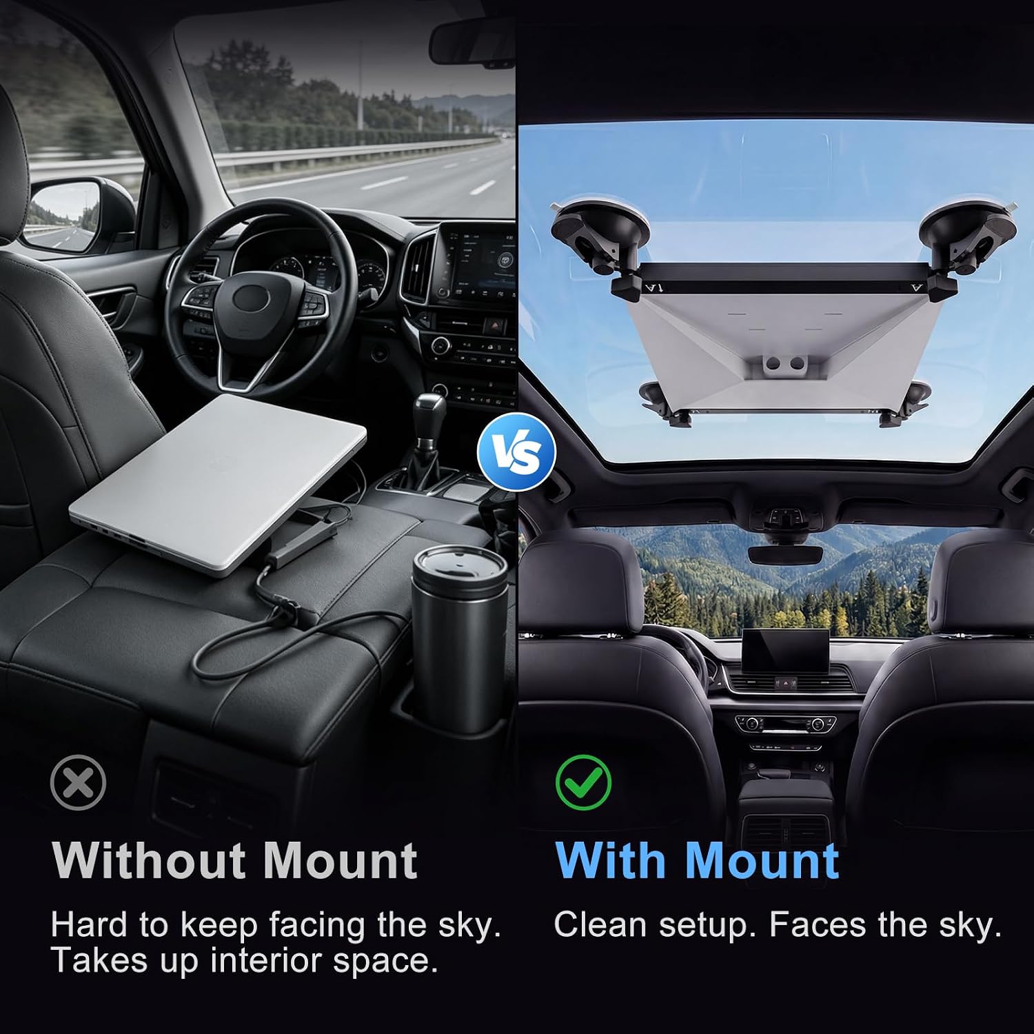 Starlink Mini Window & Sunroof Suction Mount