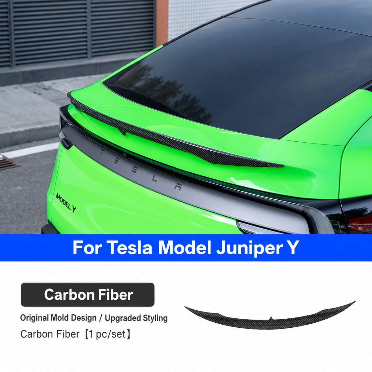 ABS MC-Style Performance Rear Spoiler for Tesla Model Y Juniper 2025.03+