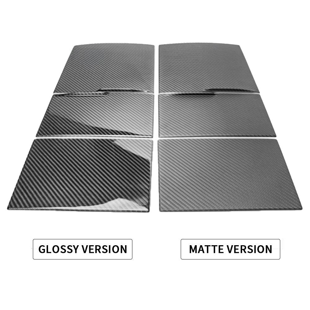 Carbon Fiber Center Console Overlays Gen 2 for Model 3 2024+ & Model Y 2025+