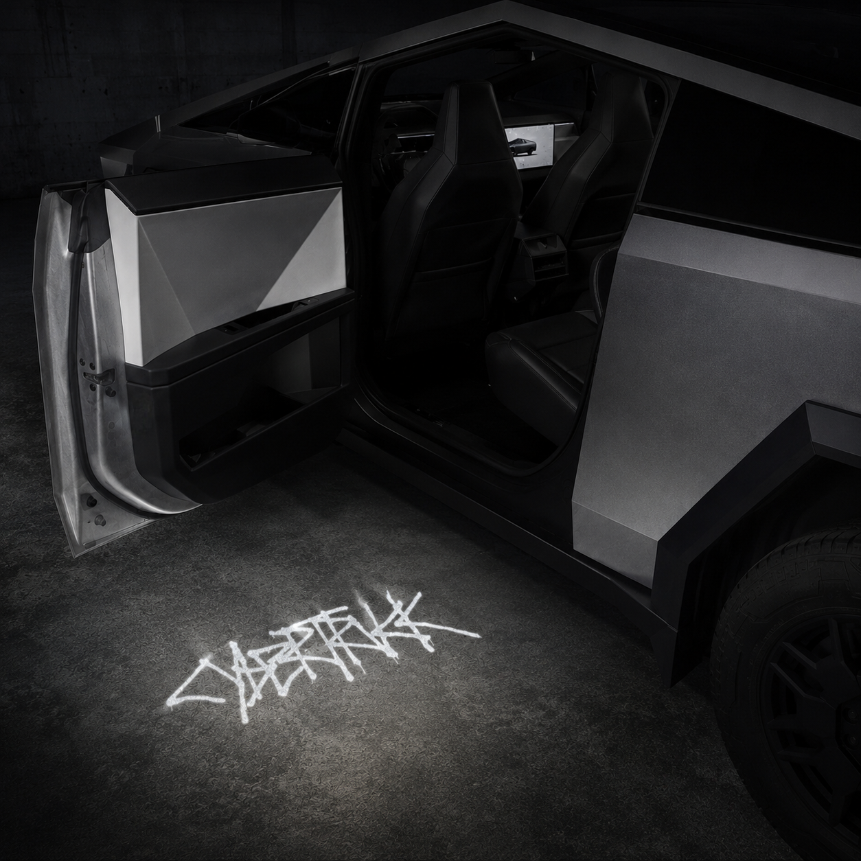 Projection Lights Cybertruck Welcome Puddle Lights For Tesla Cybertruck