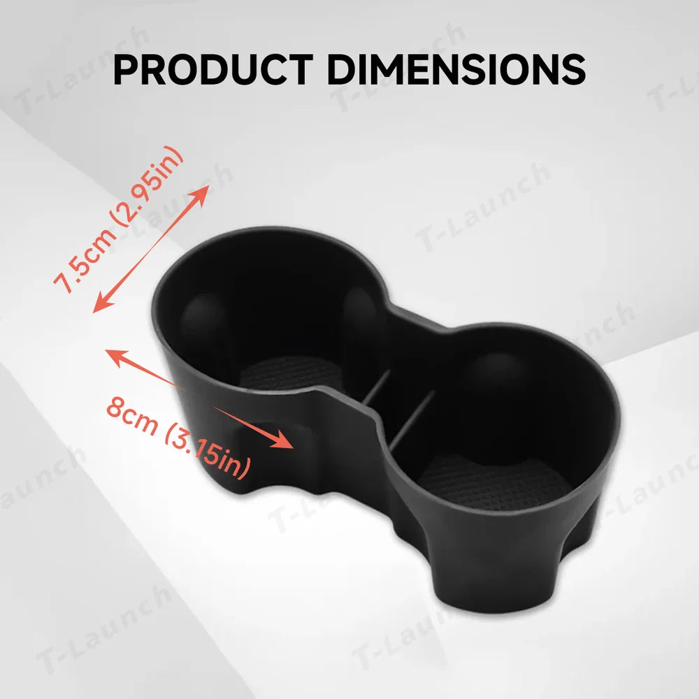 Tesla Model Y Juniper / Standard / Long Range Cup Holder Insert | Silicone & TPE