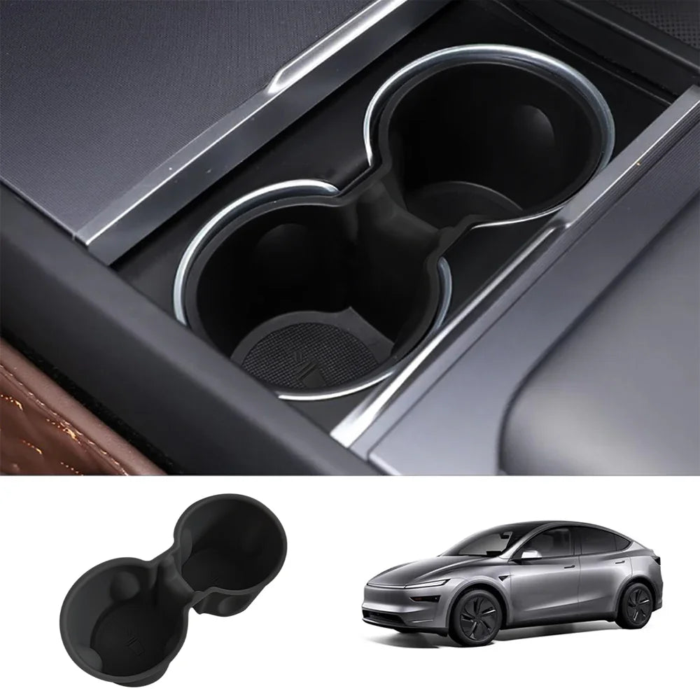 Tesla Model Y Juniper / Standard / Long Range Cup Holder Insert | Silicone & TPE