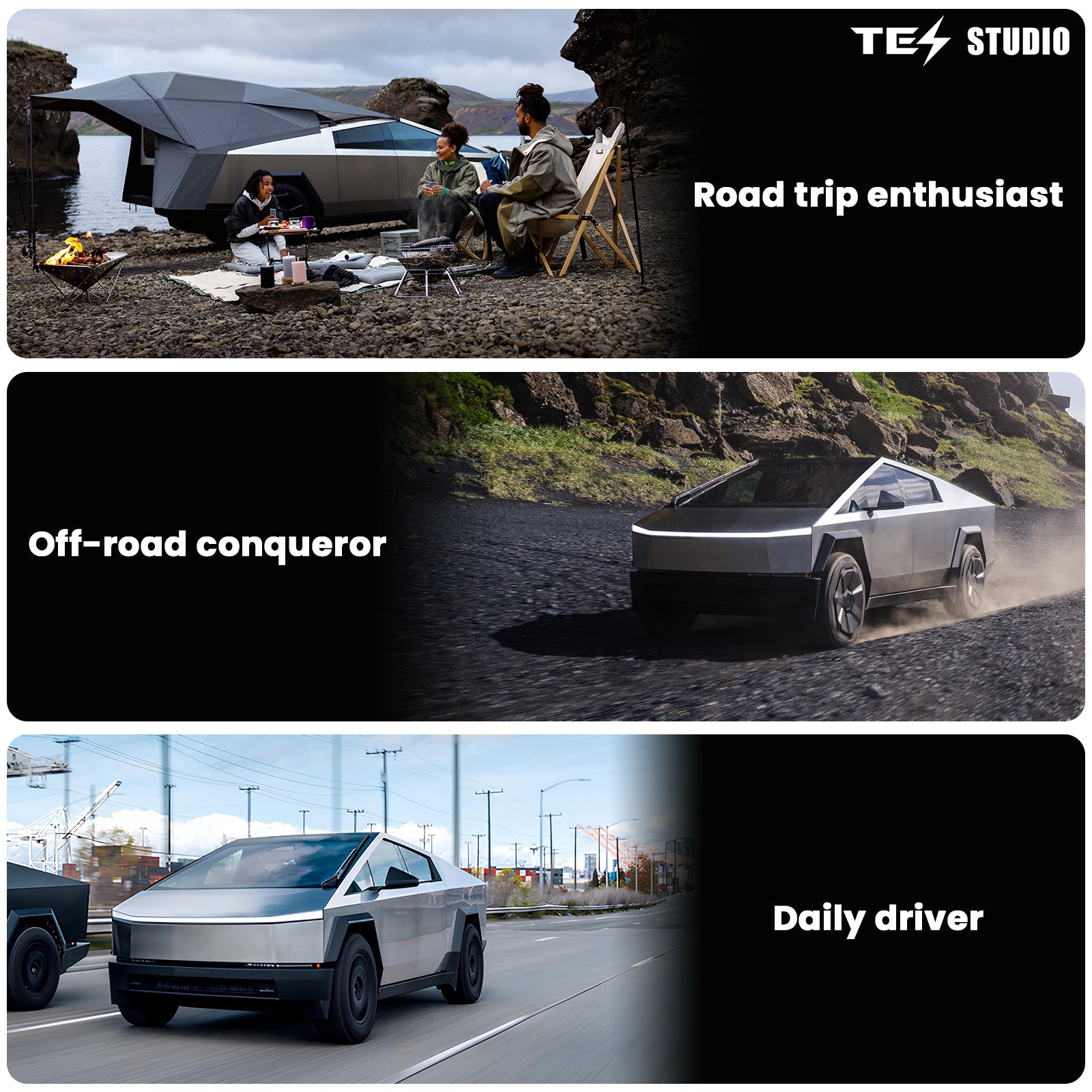 Tesla Cybertruck Cooler Cybertruck Fridge 18L Center Console Floor Refrigerator Tesstudio®